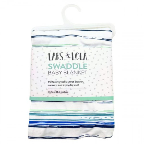 Lars and Lola Baby Swaddle Blanket in Assorted Designs Lars and Lola Baby Swaddle Blanket in Assorted Designs