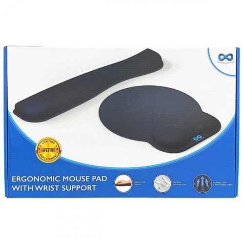 Everlasting Comfort Ergonomic Memory Foam Mouse Pad and Wrist Support Set Everlasting Comfort Ergonomic Memory Foam Mouse Pad and Wrist Support Set