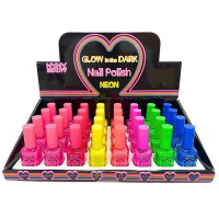 NYNY Beauty Neon Glow Nail Polish in Countertop Display
