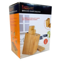 Kitalma Bamboo Bricks 13 Slot Knife Block