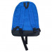 Two Tone Color Backpack with Small Front Pouch in Blue/Black Two Tone Color Backpack with Small Front Pouch in Blue/Black