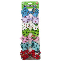 7 Pack Minecraft Bows in Assorted Colors and Designs