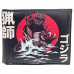 Faux Leather Bifold Wallet in Black with Godzilla Design Faux Leather Bifold Wallet in Black with Godzilla Design
