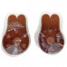 Bunny Ears Shaped Pasties In Coffee Color in Assorted Cup Sizes Bunny Ears Shaped Pasties In Coffee Color in Assorted Cup Sizes