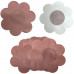 5 Pack No Show Cover Up Petal Style Pasties in Coffee Color
