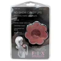 5 Pack No Show Cover Up Petal Style Pasties in Coffee Color