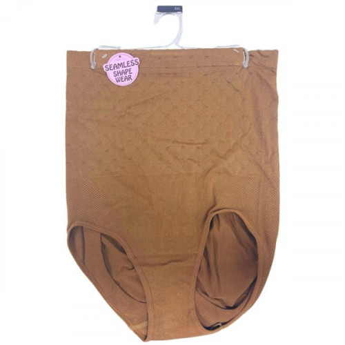 Hi Waisted Shapewear Briefs in Plus Fit in Coffee Color Assorted in Xl XXL XXXL