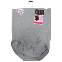 Hi Waisted Shapewear Briefs in Plus Fit in Gray Color Assorted in XL XXL XXXL