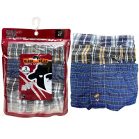 Black Bear Toddler 3 Pack Woven Boxers in Assorted Colors and Designs in Size 4T