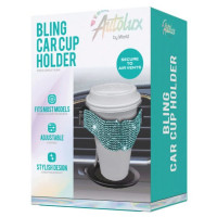 AutoLux Bling Car Cup Holder in Teal