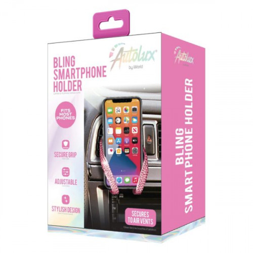 AutoLux Bling Cell Phone Holder Cradle Mount in Pink AutoLux Bling Cell Phone Holder Cradle Mount in Pink