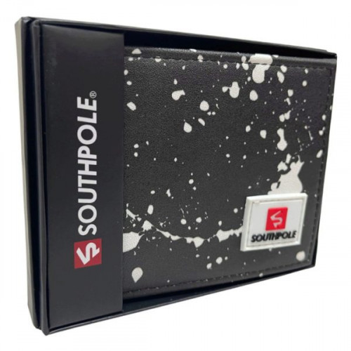 Southpole Men’s Paint Splatter Design Bifold Wallet Southpole Men’s Paint Splatter Design Bifold Wallet