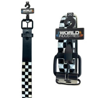 World Industries Black & White Pyramid Studded Belt in Size 36