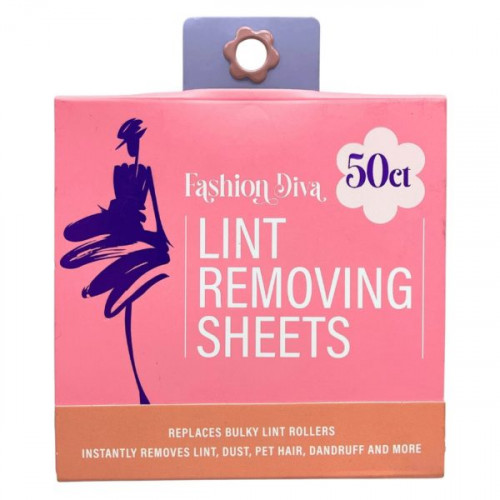 Fashion Diva 50 Count Flower Shaped Lint Removing Sheets