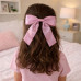 4 Pack Ivory Pink Black and Red Bow Hair Ties 4 Pack Ivory Pink Black and Red Bow Hair Ties