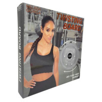 Fitness Collection Waist Core Workout Twisting Board with Protective Mat in Gray