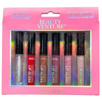 Beauty Venture 6 Piece High Shine Lip Gloss Set in Natural Tones