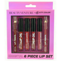 Beauty Venture 6 Piece Essental Lip Set in Natural Tones
