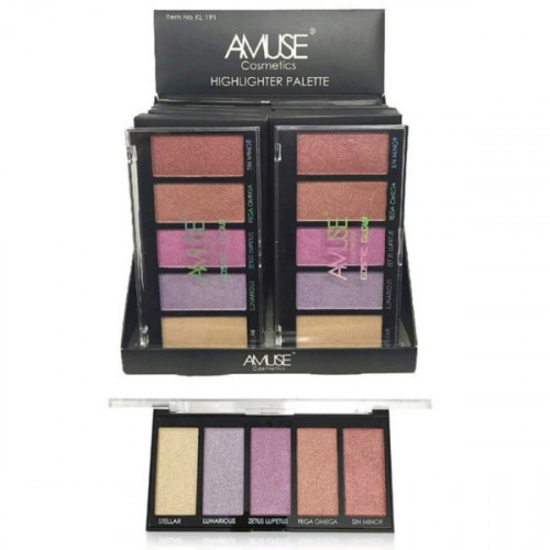 Amuse Cosmetics Cosmic Glow Highlighter Palette in Countertop Display Amuse Cosmetics Cosmic Glow Highlighter Palette in Countertop Display