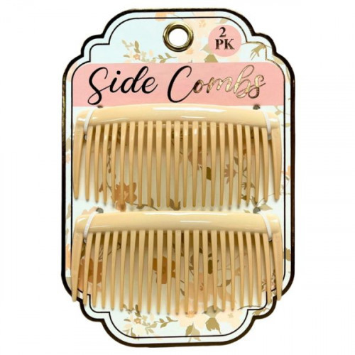 2 Pack Side Hair Combs in Faded Rose 2 Pack Side Hair Combs in Faded Rose