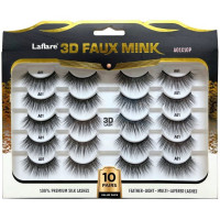 3D Faux Mink 10 Pack Black Lashes