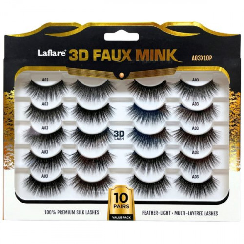 3D Faux Mink 10 Pack Voluminous Lashes 3D Faux Mink 10 Pack Voluminous Lashes