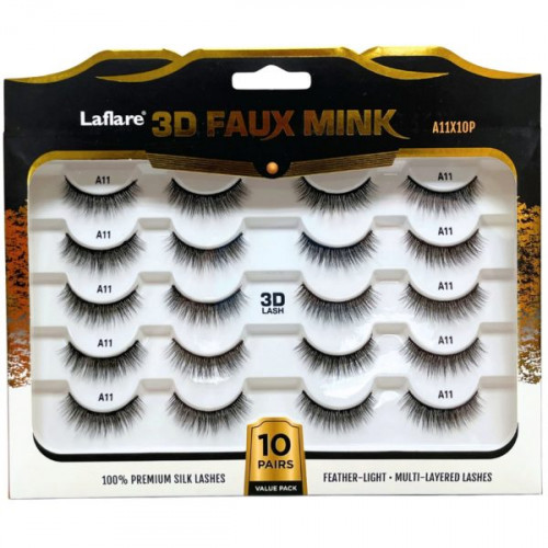3D Faux Mink 10 Pack Classic Lashes 3D Faux Mink 10 Pack Classic Lashes