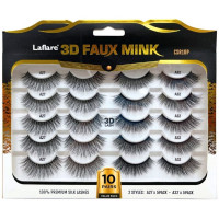 3D Faux Mink 10 Pack Glam & Wispy Lashes