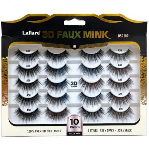 3D Faux Mink 10 Pack Full Glam Lashes 3D Faux Mink 10 Pack Full Glam Lashes