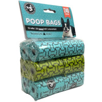 Precious Tails Unscented Pet Waste Poop Bags 240 Count 12 Rolls