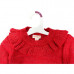 Cat & Jack 3T Toddler Ruffle Collar Sweater in Red