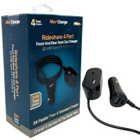Rideshare Dual USB Type C Dual Type A Front and Backseat Car Plug