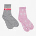 2 Pack Corona Ribbed Mid Crew Socks in Assorted Designs Size 9-11 2 Pack Corona Ribbed Mid Crew Socks in Assorted Designs Size 9-11