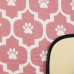 Bone Dry Machine Washable Ultra Obsorbent Rose and Off White Trellis Paw Pet Feeding Mat Bone Dry Machine Washable Ultra Obsorbent Rose and Off White Trellis Paw Pet Feeding Mat