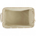 Bone Dry Polyester Rectangular Pet Bin Size Small in Taupe with Trellis Paw Design Bone Dry Polyester Rectangular Pet Bin Size Small in Taupe with Trellis Paw Design