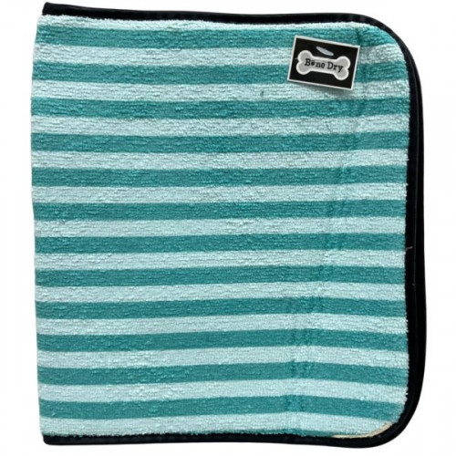 Bone Dry Machine Washable Ultra Obsorbent Green Stripe Embroidered Paw Pet Feeding Mat Bone Dry Machine Washable Ultra Obsorbent Green Stripe Embroidered Paw Pet Feeding Mat