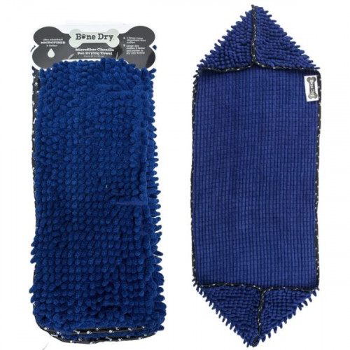 Bone Dry Chenille Pet Drying Towel in Navy Bone Dry Chenille Pet Drying Towel in Navy