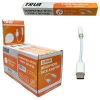 Aux Dongle 3.5MM Auxiliary Headphone Jack to USB C Adapter in PDQ Display