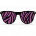 Kid Fun Neon Zebra Print Lens Glasses Kid Fun Neon Zebra Print Lens Glasses
