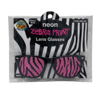 Kid Fun Neon Zebra Print Lens Glasses