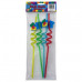 Kid Fun 4 Pack Block Mania Reusable Spiral Straws with Blocks Decoration Kid Fun 4 Pack Block Mania Reusable Spiral Straws with Blocks Decoration