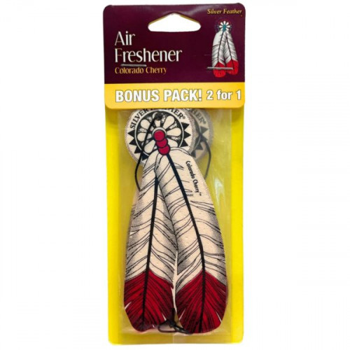 Silver Feather 2 Pack Colorado Cherry Auto Air Fresheners Silver Feather 2 Pack Colorado Cherry Auto Air Fresheners