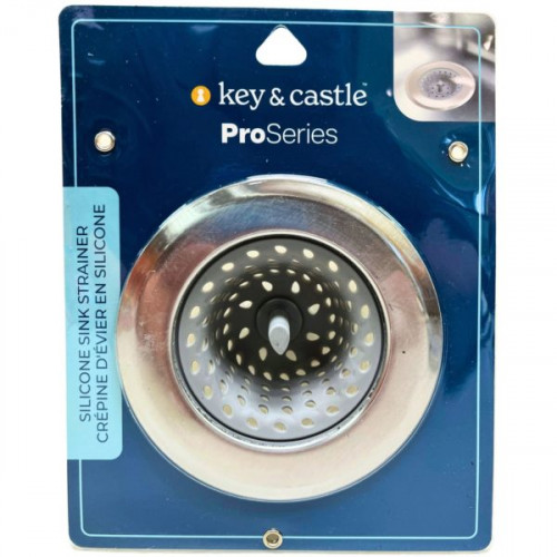 Key & Castle Silicone and Stainless Steel Sink Strainer Key & Castle Silicone and Stainless Steel Sink Strainer