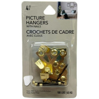 4 Count Picture Hangers with Nails