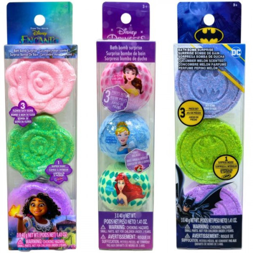 3 Count Bath Bombs in Assorted Licenses 3 Count Bath Bombs in Assorted Licenses