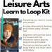 Leisure Arts Kit Learn To Loop Crochet Book & Tool Kit Leisure Arts Kit Learn To Loop Crochet Book & Tool Kit