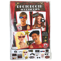 At the Movies 18 Piece Photo Booth Accessories