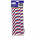 24 Pack Red White and Blue Paper Straws 24 Pack Red White and Blue Paper Straws