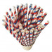 24 Pack Red White and Blue Paper Straws 24 Pack Red White and Blue Paper Straws