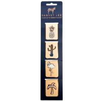 Dabney Lee 4 pack Magnetic Bookmark Clips w/ Rose Gold Design